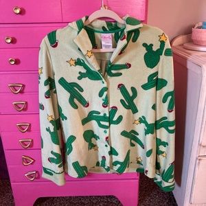 Cactus pajamas PJ set! Cozy